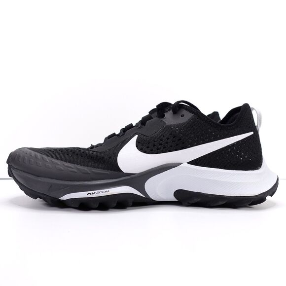 Nike Air Zoom Terra Kiger 7 Black White Trail Running Shoes CW6062-002 Mens 9.5